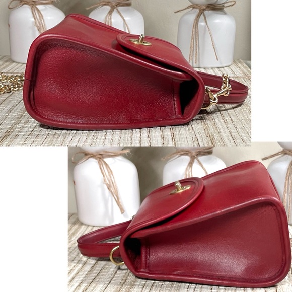 ❤️SOLD❤️ Vintage Coach Red Regina Bag 9983 - Picture 10 of 12